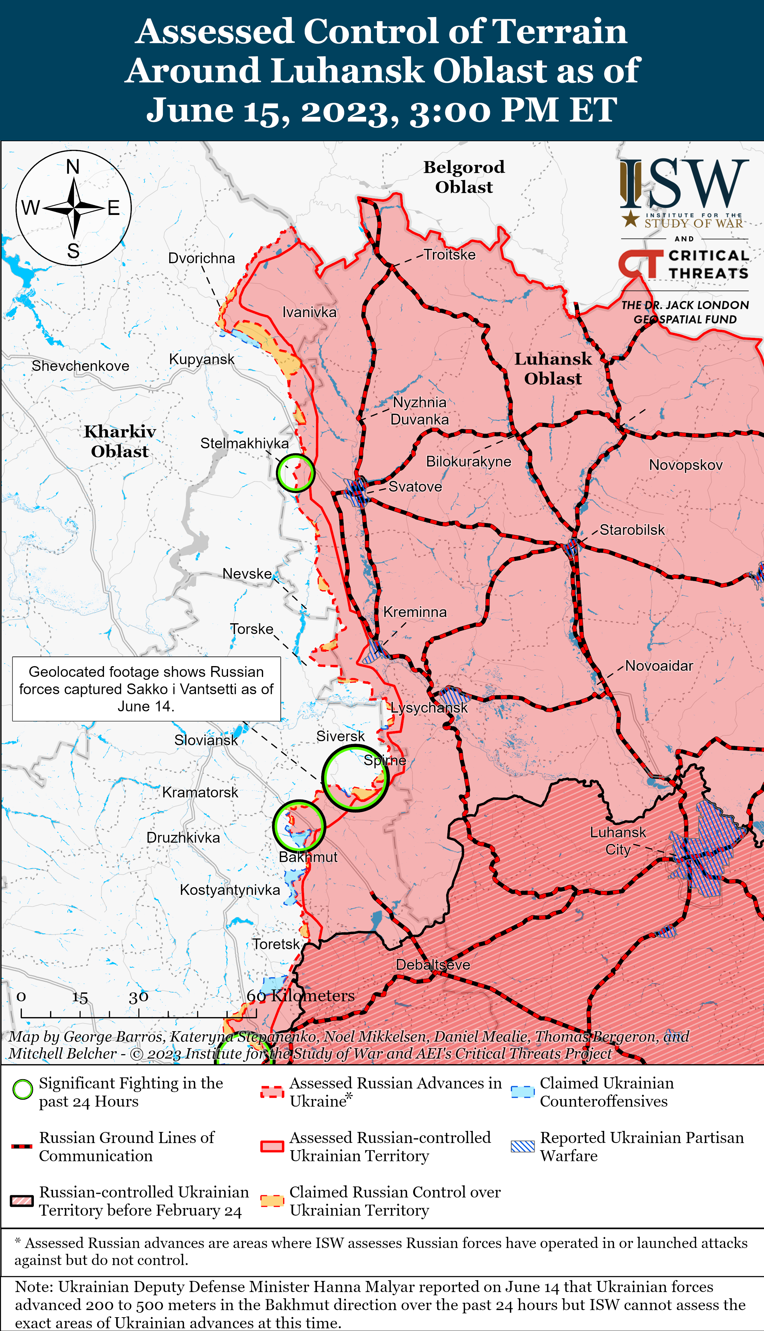 ЗСУ мають успіхи у наступі майже по всій лінії фронту: карти боїв ISW